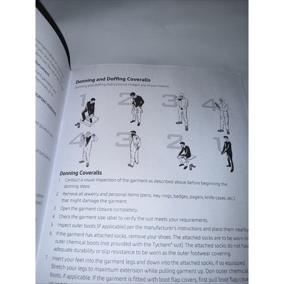 DuPont TYCHEM 2000 SFR Sz L Hazardous Chemical Protective Coveralls Lot Of 2 New - Picture 7 of 8